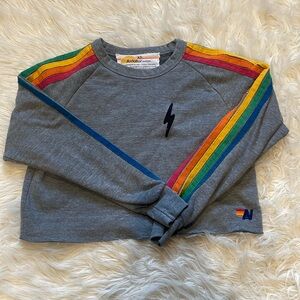 Aviator nation cropped sweatshirt size XS